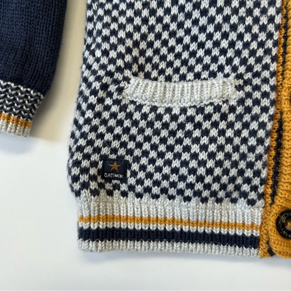 Catimini Jacquard Knit Cardigan, Size 9 Months - Picture 5 of 15